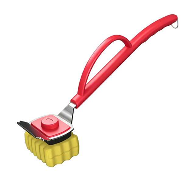 BS505.0016.4 High-Temperature Resistant Stainless Steel Fireproof Sponge BBQ Brush