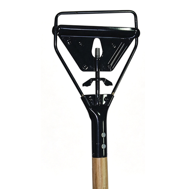 C303  Metal Wet Mop Gripper With Wooden Handle